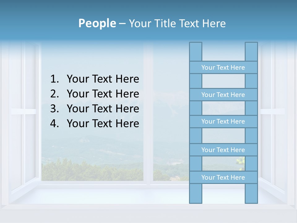 Door Cartoon Work PowerPoint Template