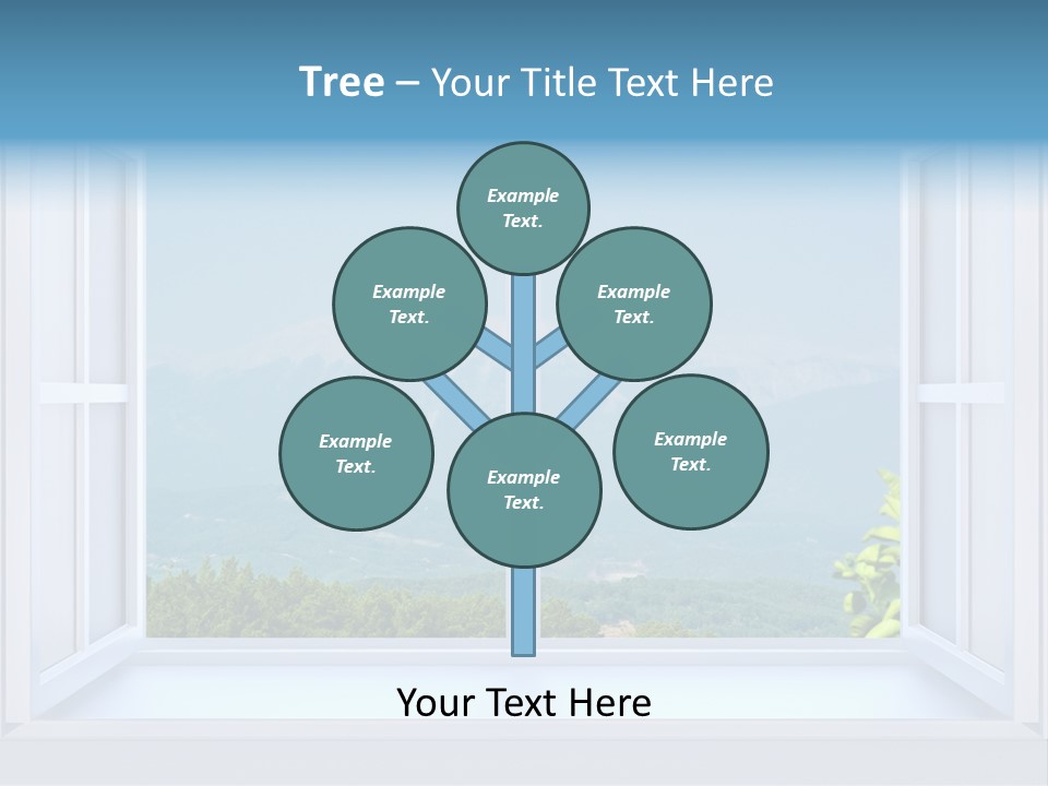 Door Cartoon Work PowerPoint Template