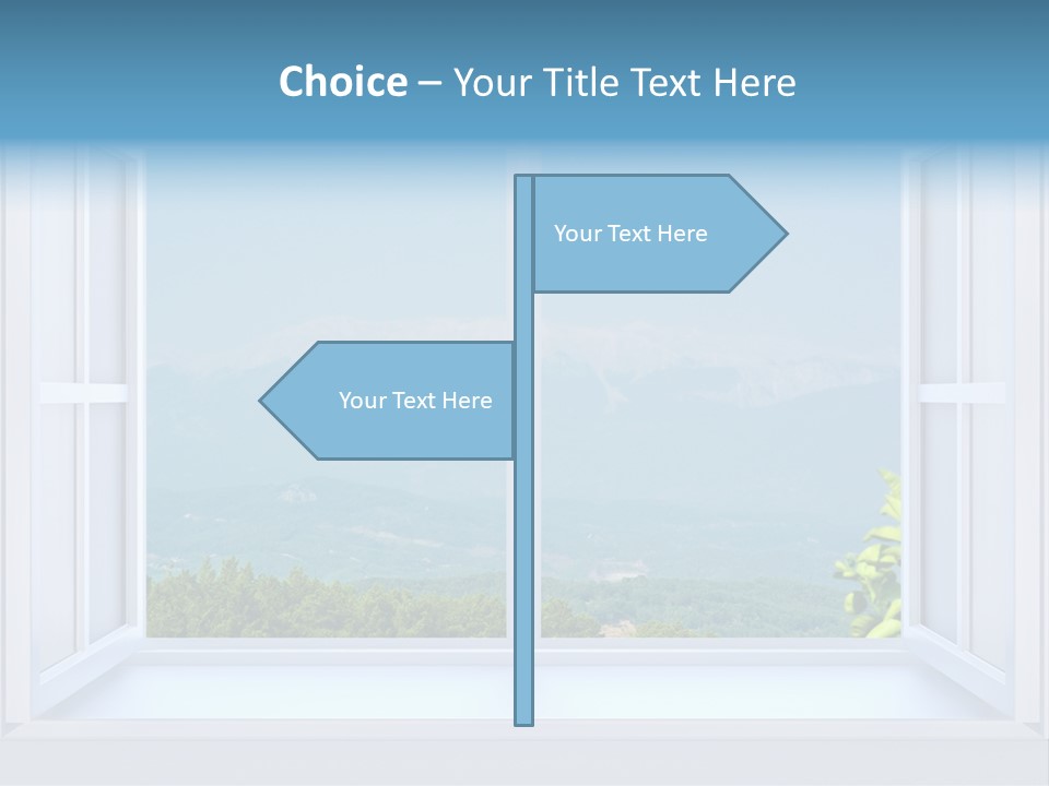 Door Cartoon Work PowerPoint Template