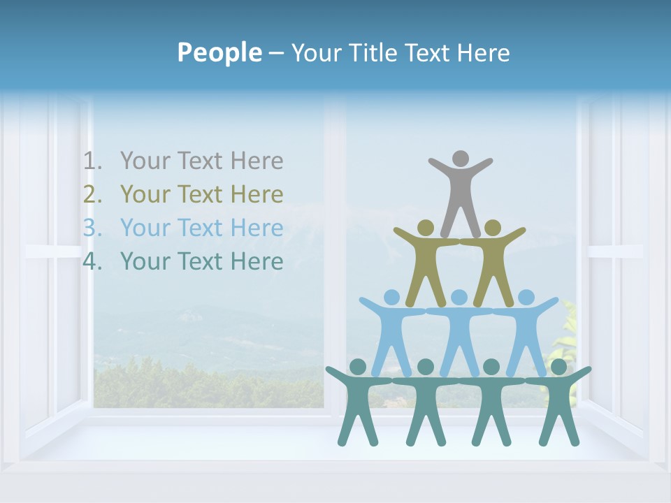 Door Cartoon Work PowerPoint Template