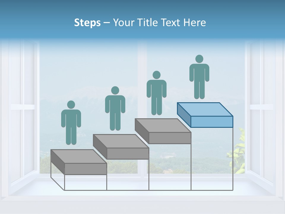 Door Cartoon Work PowerPoint Template