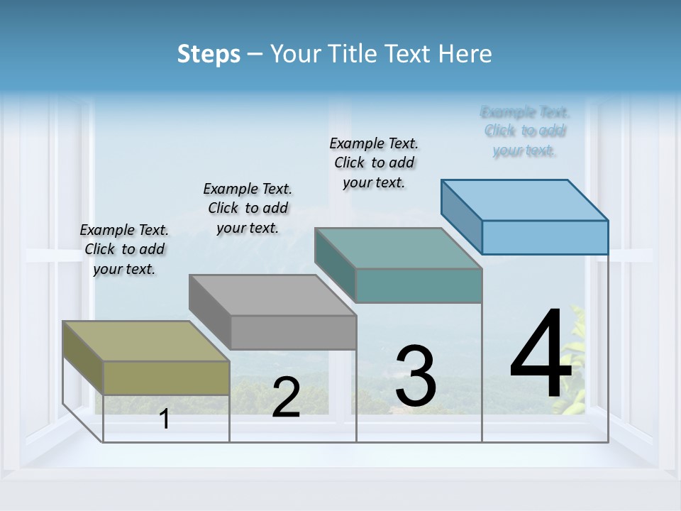 Door Cartoon Work PowerPoint Template