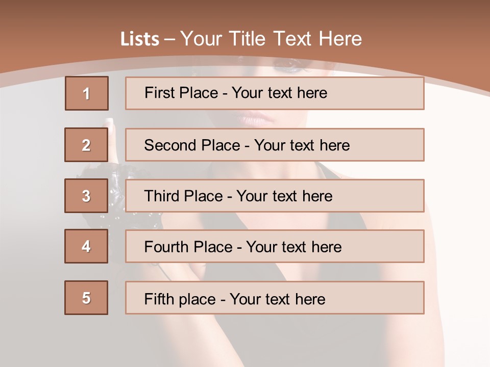 Sign Beauty Showing PowerPoint Template