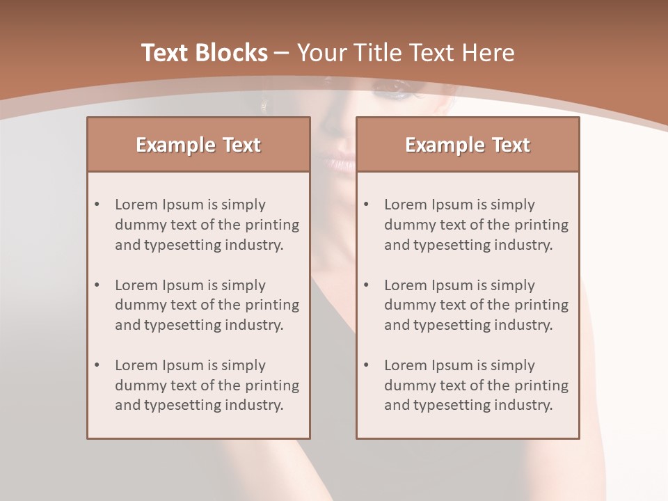 Sign Beauty Showing PowerPoint Template