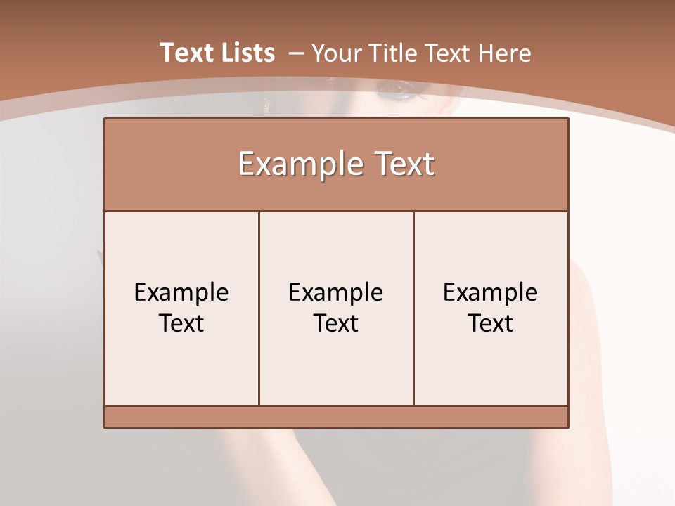 Sign Beauty Showing PowerPoint Template