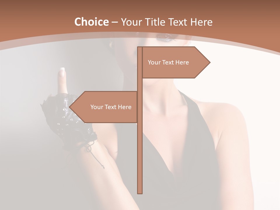 Sign Beauty Showing PowerPoint Template