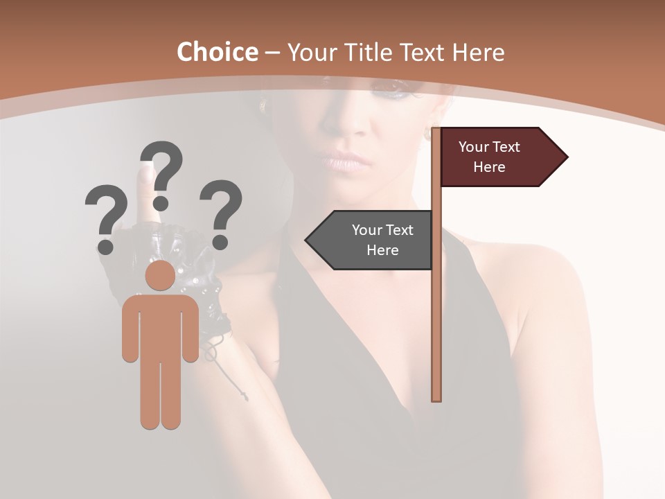 Sign Beauty Showing PowerPoint Template