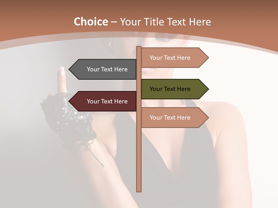Sign Beauty Showing PowerPoint Template