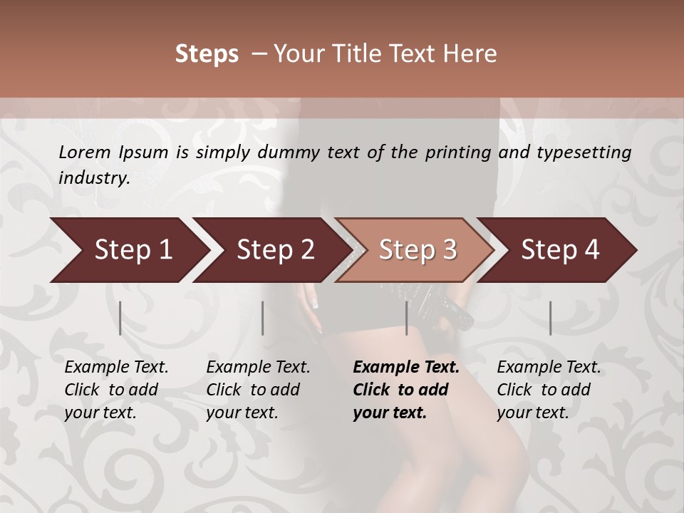 Stripper Woman Dancer PowerPoint Template