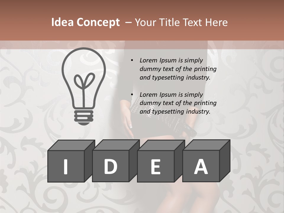 Stripper Woman Dancer PowerPoint Template