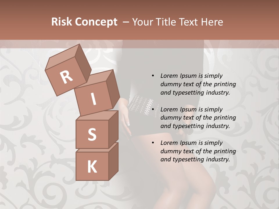 Stripper Woman Dancer PowerPoint Template