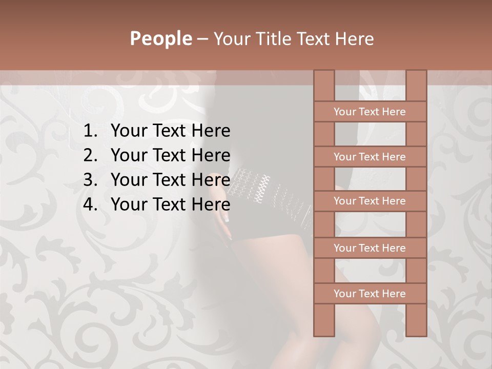 Stripper Woman Dancer PowerPoint Template