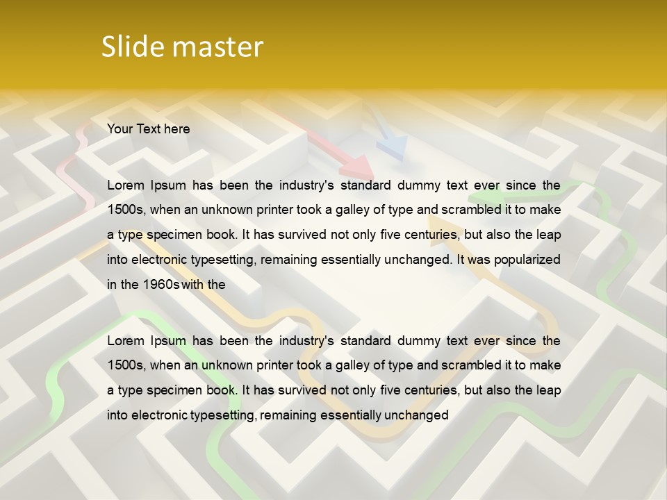 Decision Shape Technology PowerPoint Template