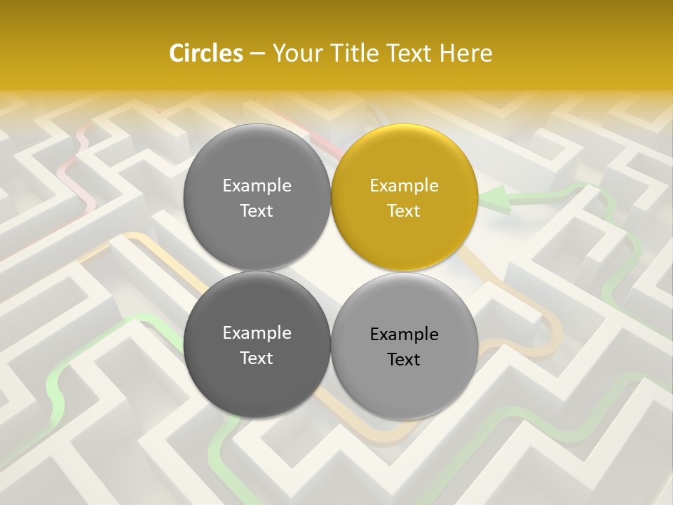 Decision Shape Technology PowerPoint Template