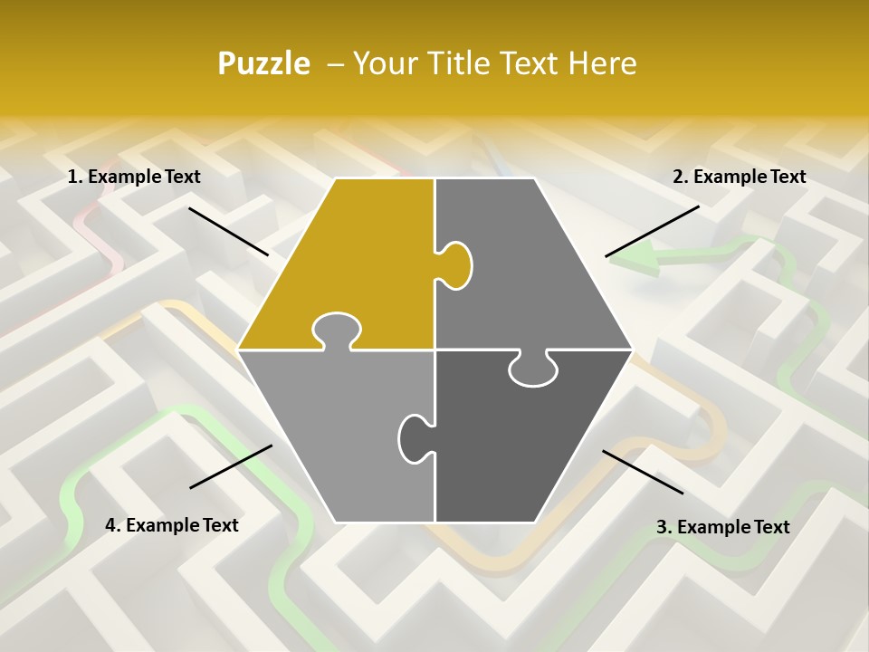 Decision Shape Technology PowerPoint Template