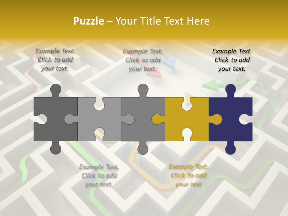 Decision Shape Technology PowerPoint Template