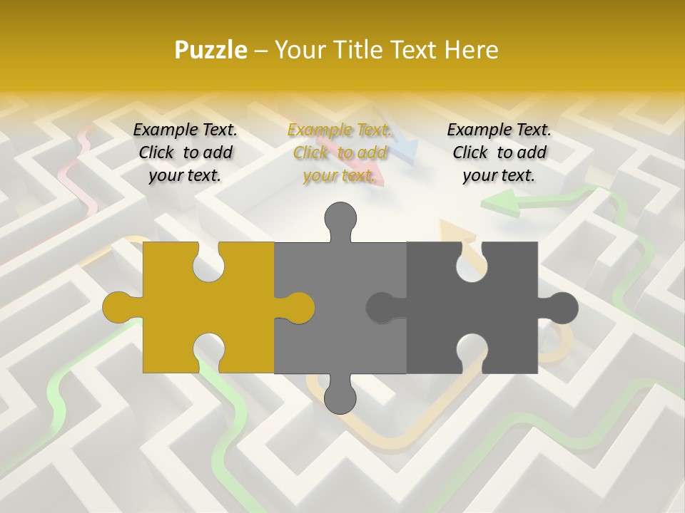 Decision Shape Technology PowerPoint Template