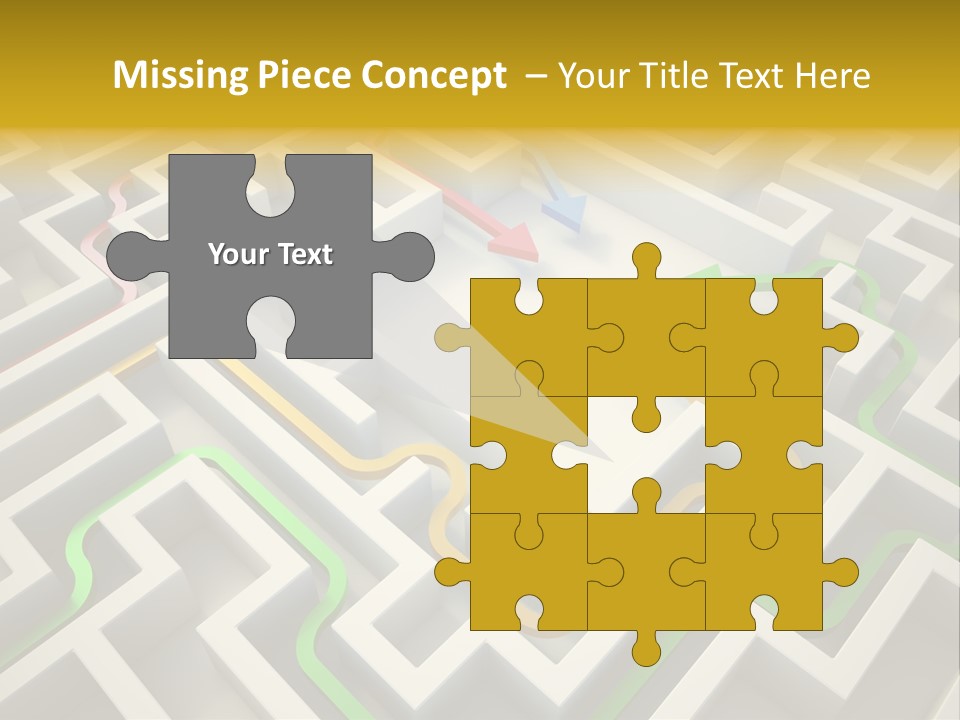 Decision Shape Technology PowerPoint Template