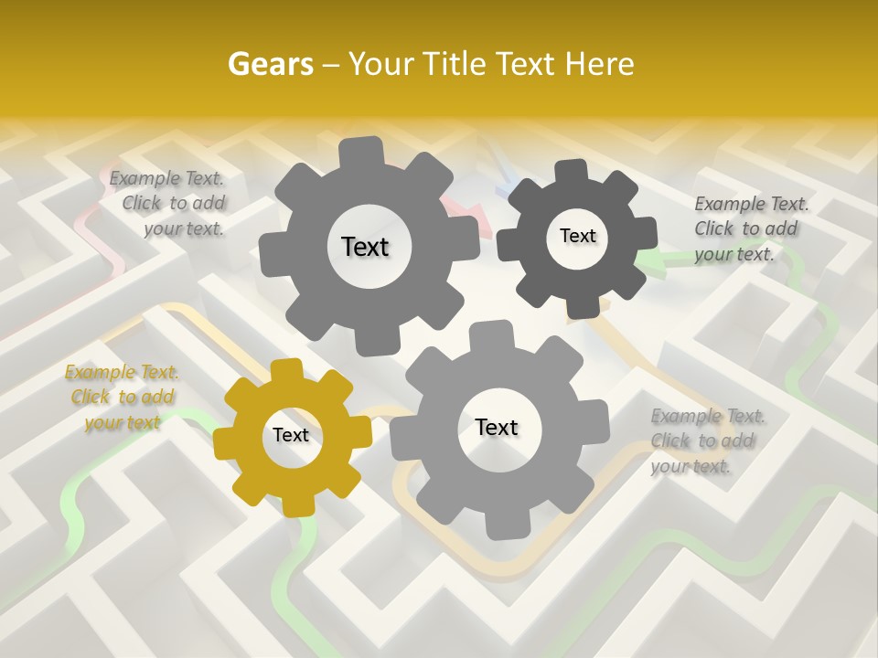 Decision Shape Technology PowerPoint Template