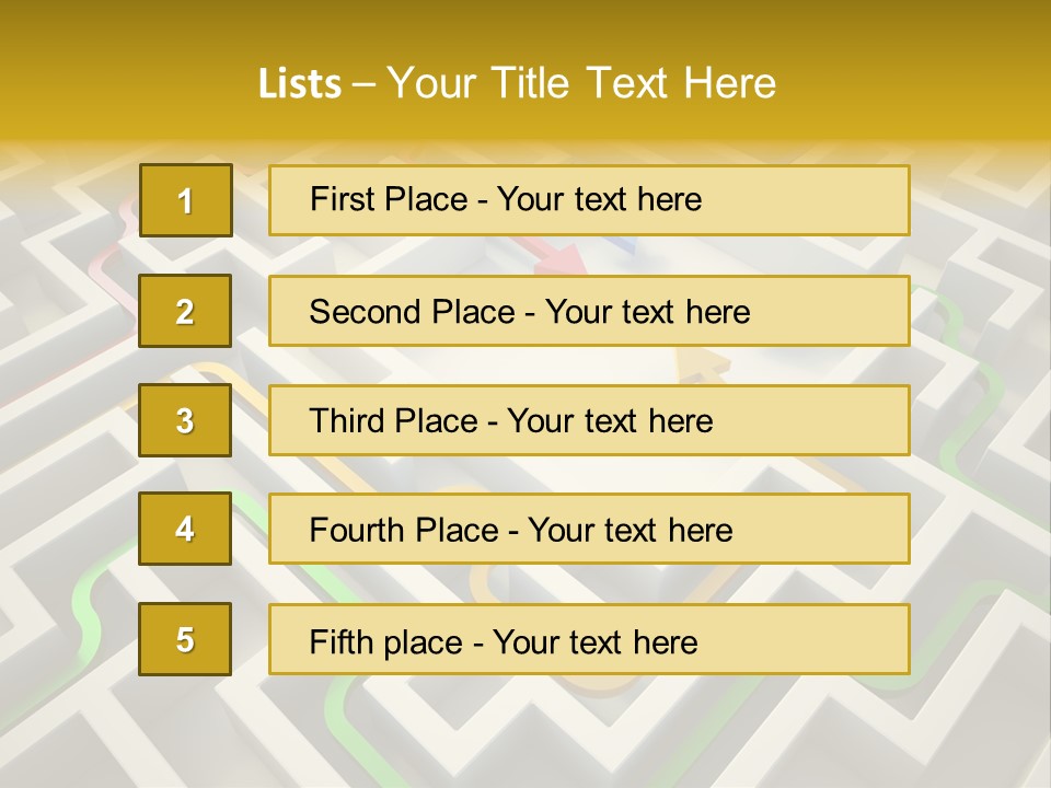 Decision Shape Technology PowerPoint Template