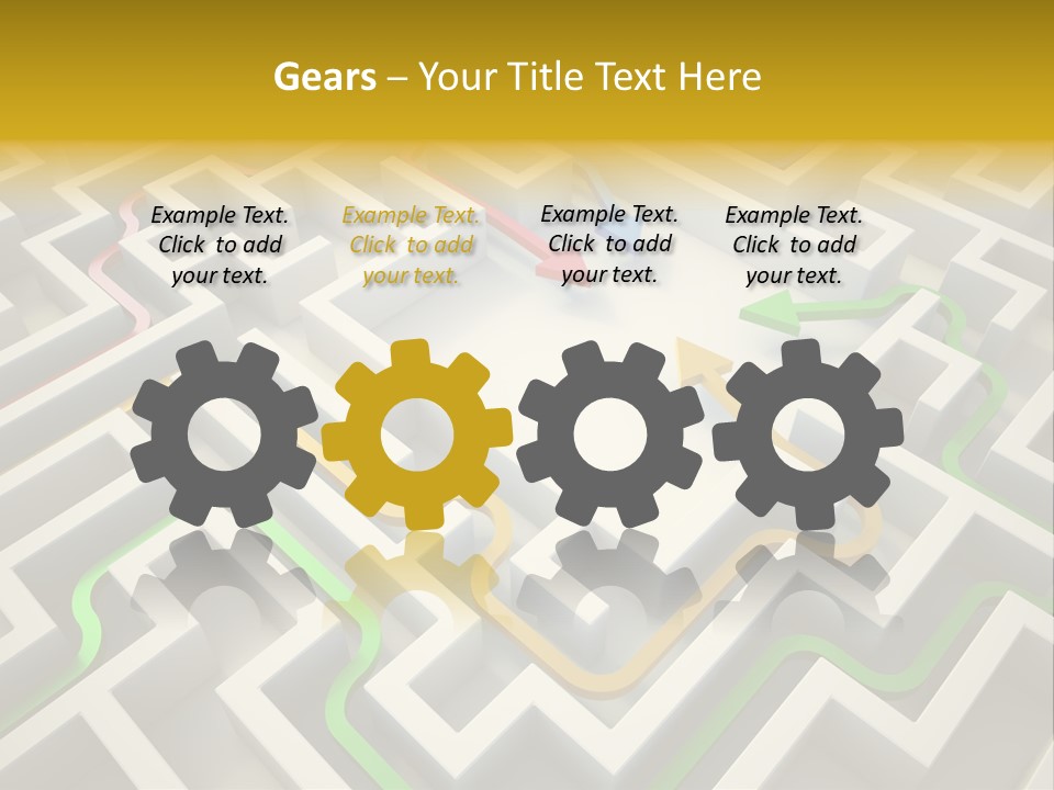 Decision Shape Technology PowerPoint Template