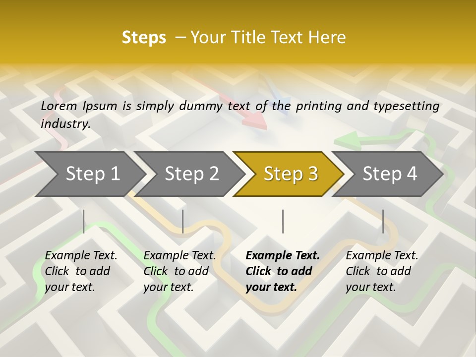 Decision Shape Technology PowerPoint Template