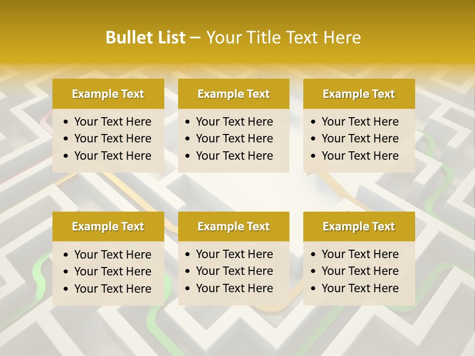 Decision Shape Technology PowerPoint Template