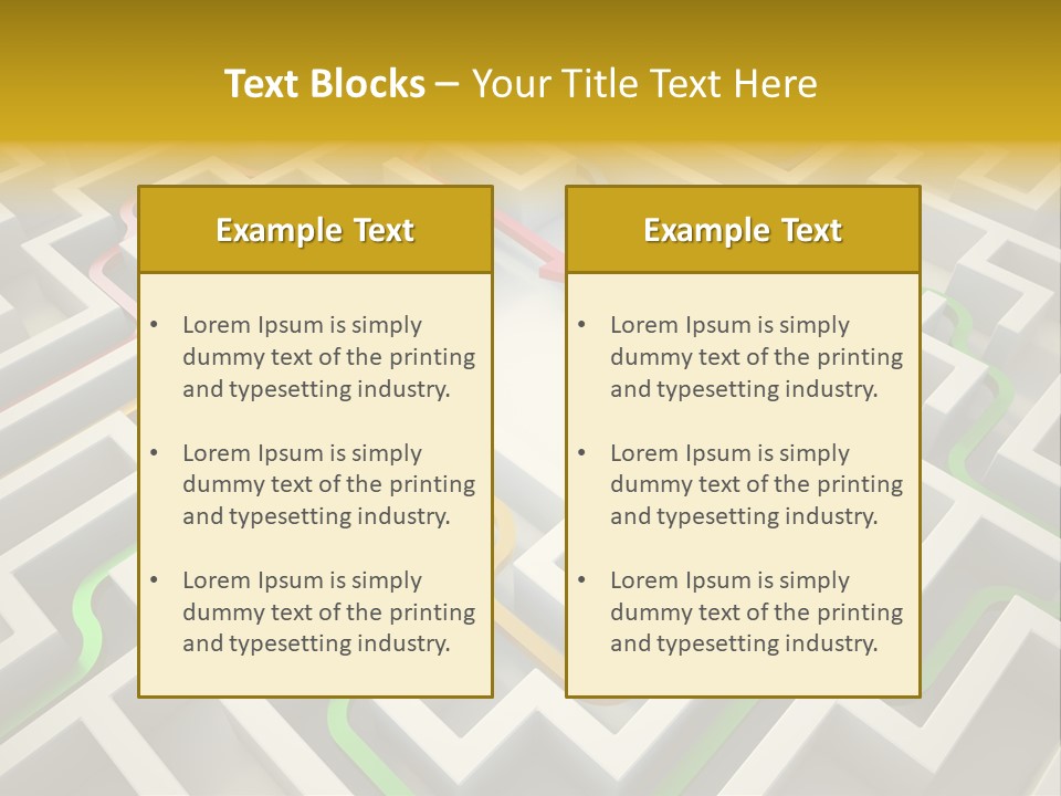 Decision Shape Technology PowerPoint Template