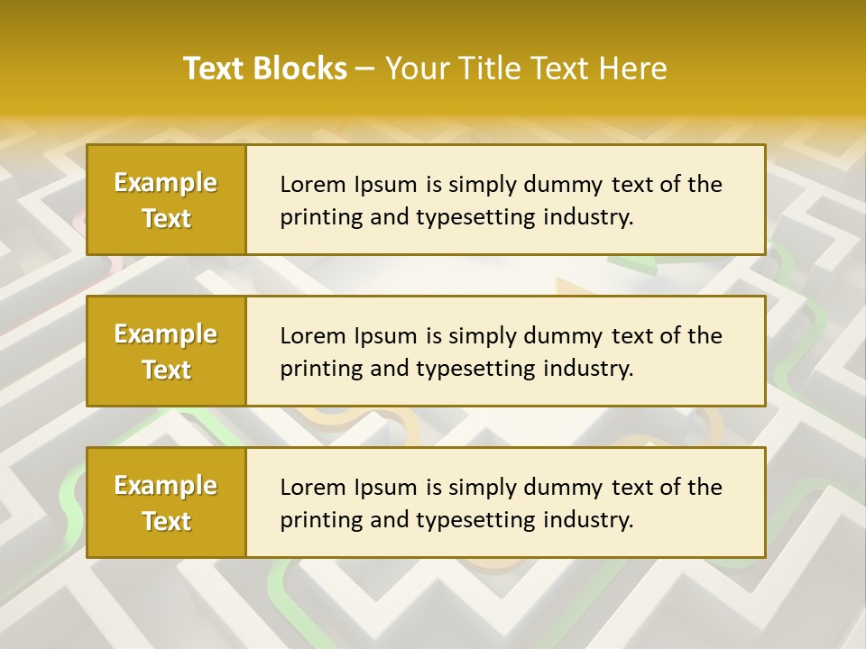 Decision Shape Technology PowerPoint Template