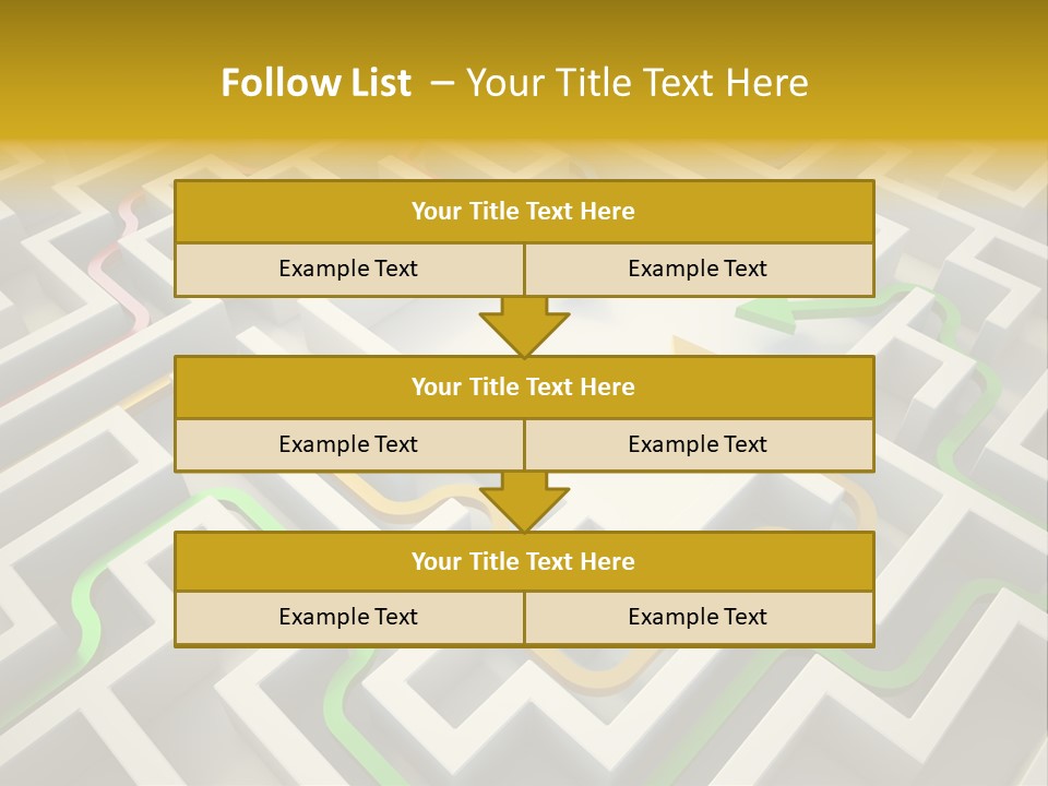 Decision Shape Technology PowerPoint Template