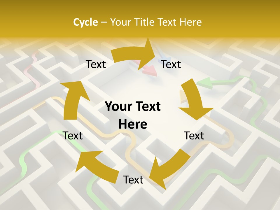 Decision Shape Technology PowerPoint Template