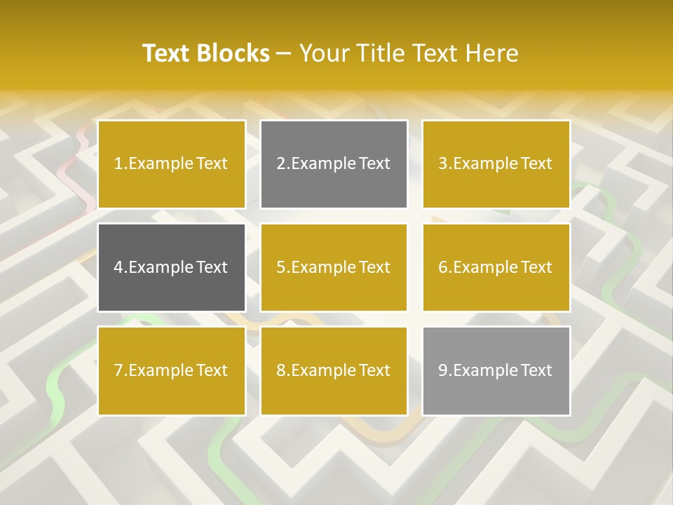 Decision Shape Technology PowerPoint Template