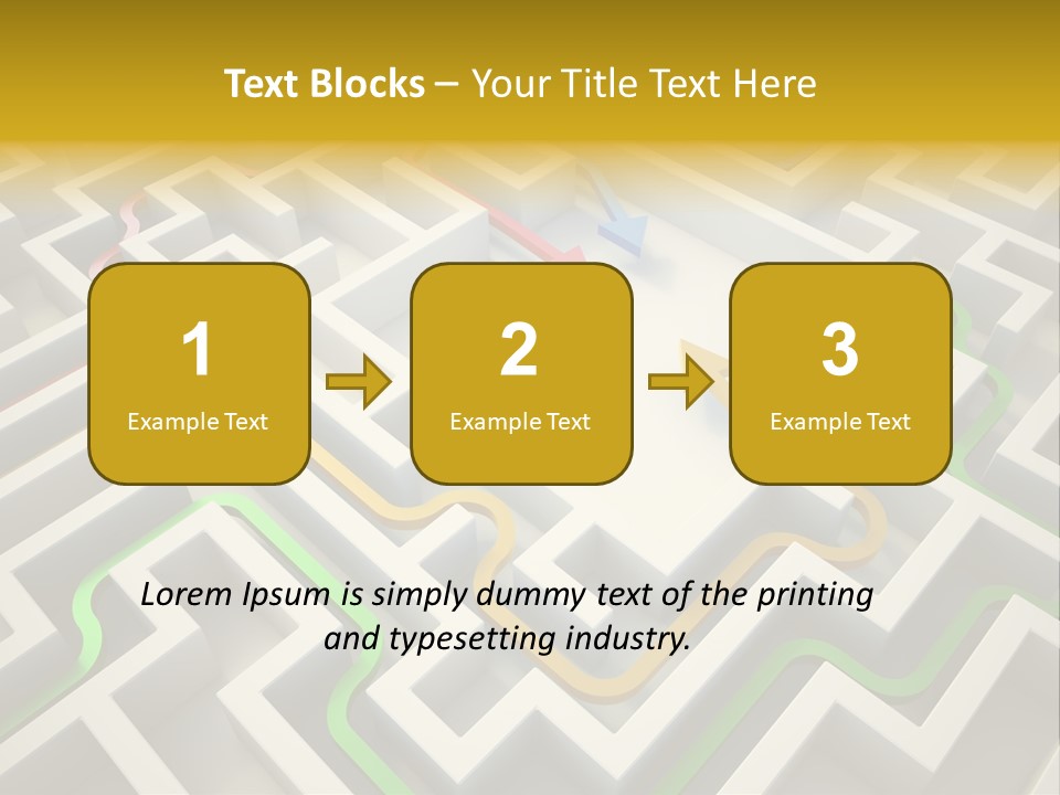 Decision Shape Technology PowerPoint Template