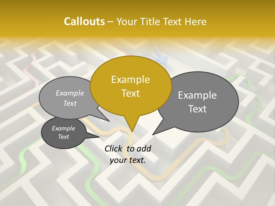 Decision Shape Technology PowerPoint Template