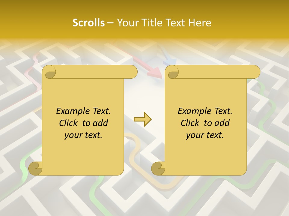 Decision Shape Technology PowerPoint Template