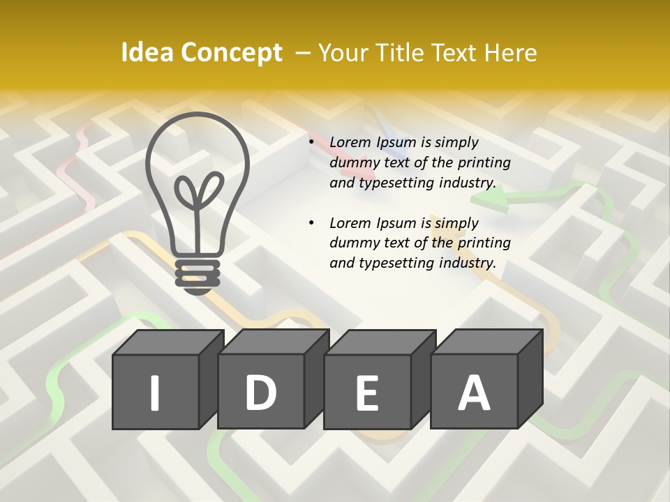Decision Shape Technology PowerPoint Template