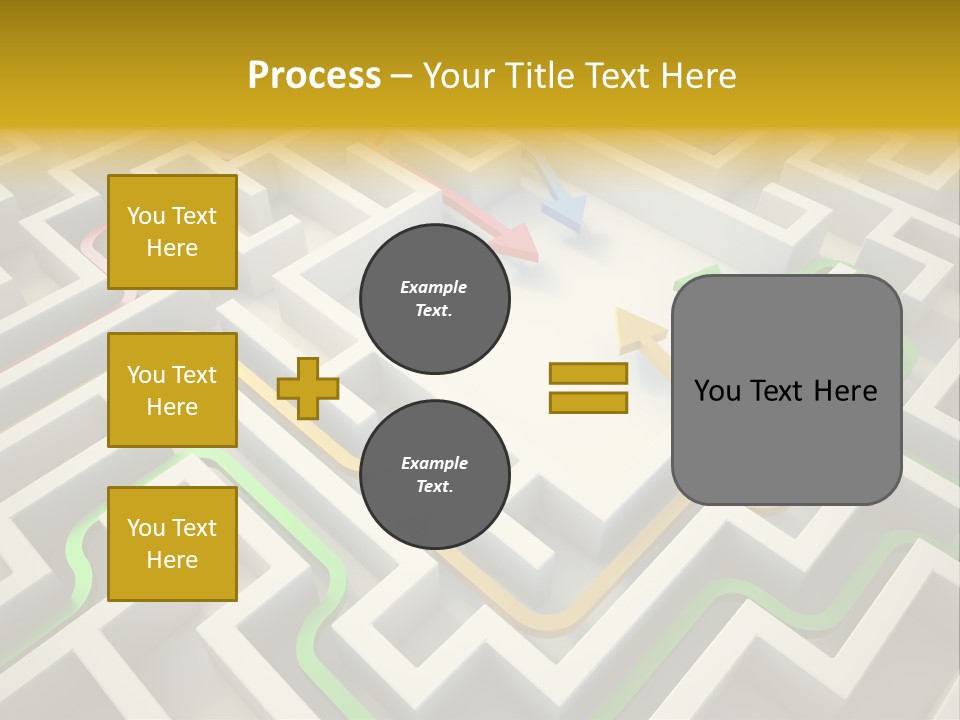 Decision Shape Technology PowerPoint Template