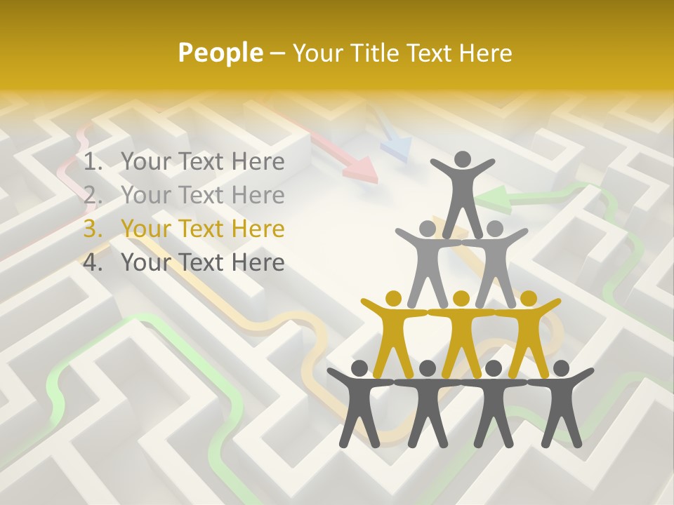 Decision Shape Technology PowerPoint Template