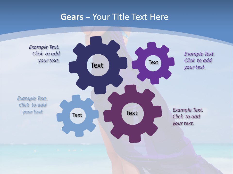 Vacation Turquoise Ocean PowerPoint Template