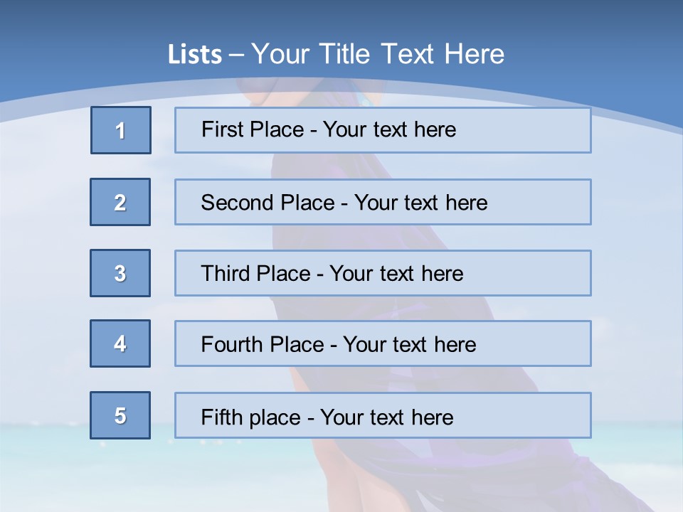 Vacation Turquoise Ocean PowerPoint Template
