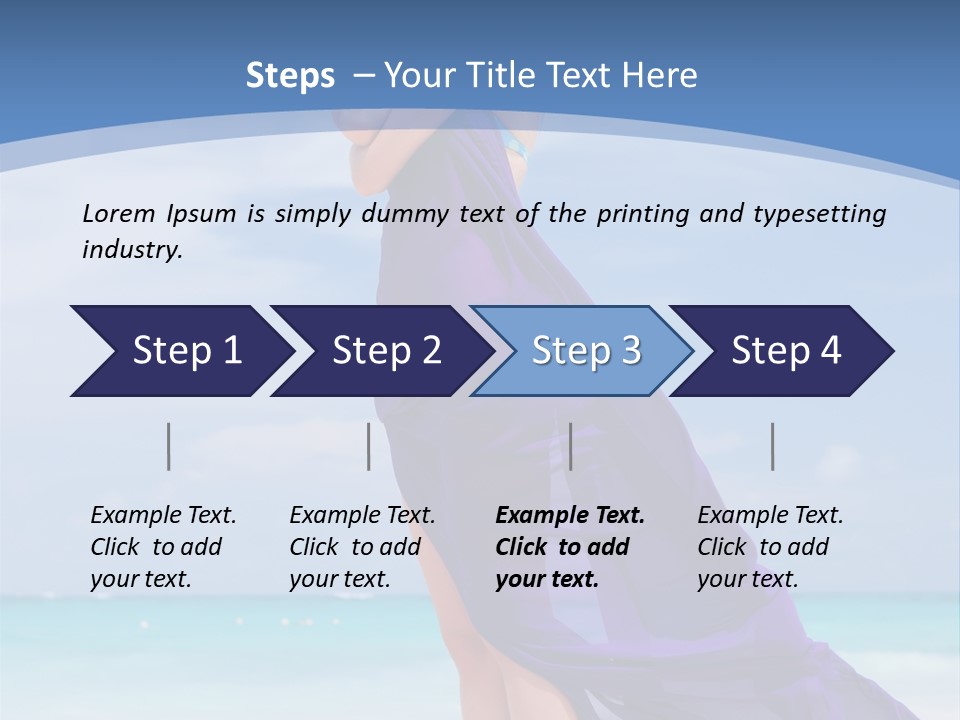 Vacation Turquoise Ocean PowerPoint Template