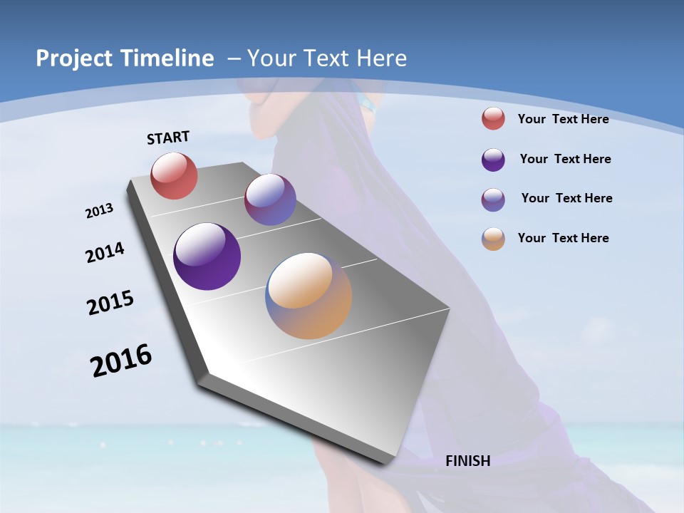 Vacation Turquoise Ocean PowerPoint Template