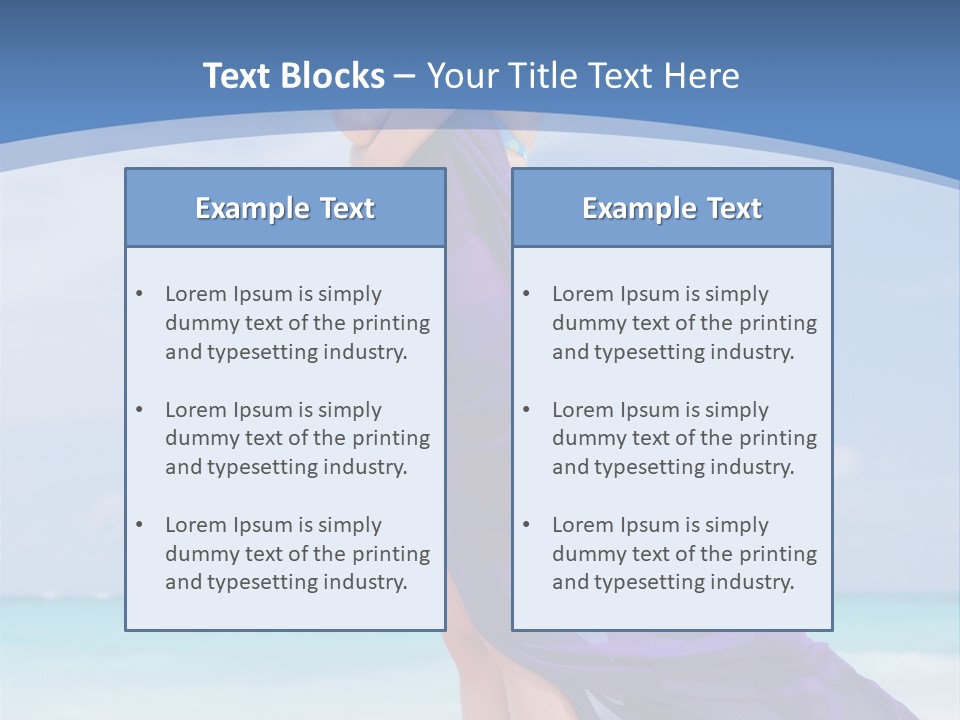 Vacation Turquoise Ocean PowerPoint Template