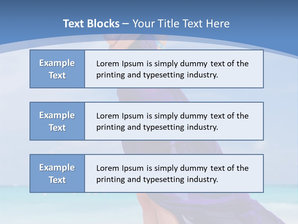 Vacation Turquoise Ocean PowerPoint Template