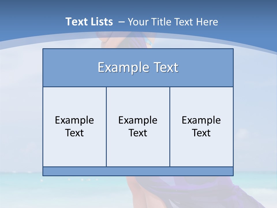 Vacation Turquoise Ocean PowerPoint Template