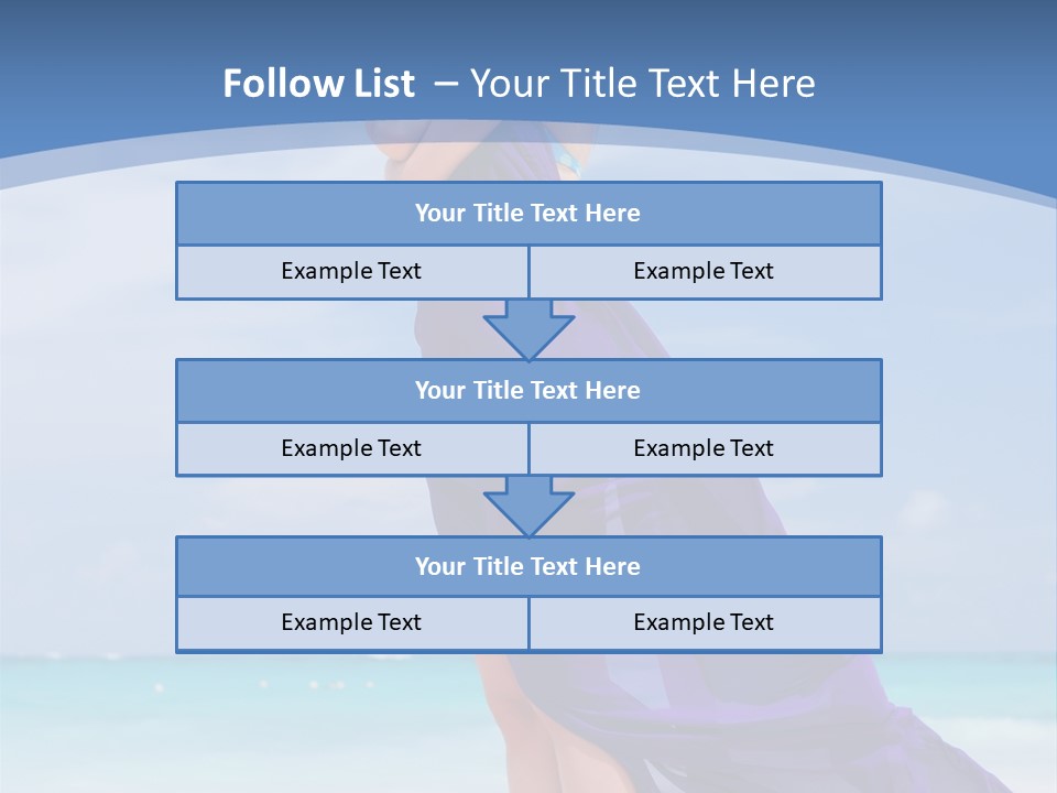 Vacation Turquoise Ocean PowerPoint Template