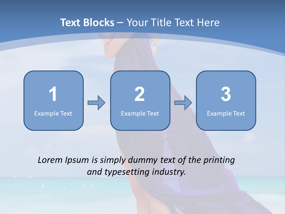 Vacation Turquoise Ocean PowerPoint Template