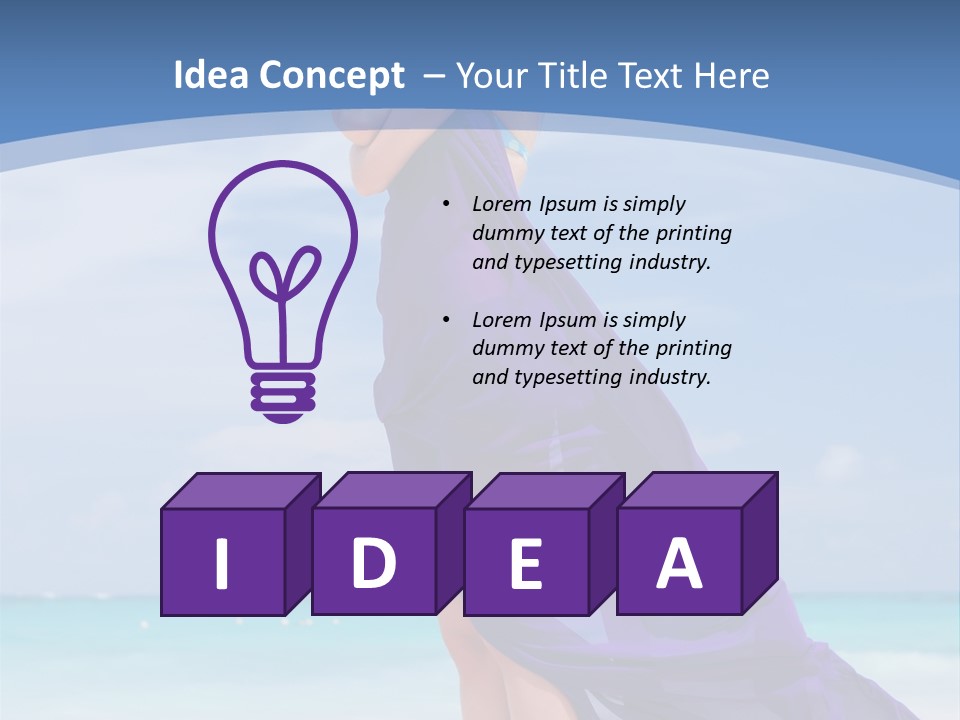 Vacation Turquoise Ocean PowerPoint Template