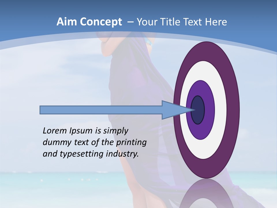 Vacation Turquoise Ocean PowerPoint Template