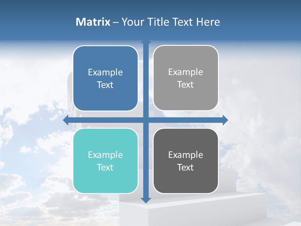 Staircase Faith Freedom PowerPoint Template